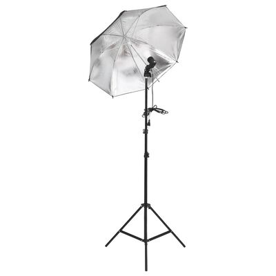 vidaXL Kit d'éclairage de studio avec trépieds et parapluies