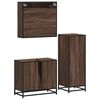 vidaXL Ensemble de meubles de salle de bain 3 pcs Chêne marron
