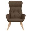 vidaXL Chaise de relaxation Marron Tissu