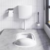 vidaXL Réservoir de wc avec entrée d'eau inférieure 3/6 L blanc