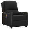 vidaXL Fauteuil de massage Noir Tissu