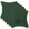 vidaXL Housse de coussin 6 pc HOUTEN Vert fonc&eacute; 30 x 30 cm Boucl&eacute;