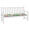 vidaXL Coussin de banc de jardin multicolore 150x50x4 cm tissu oxford