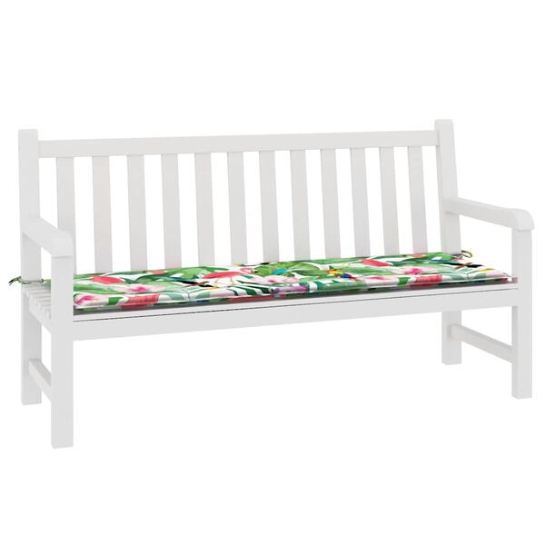vidaXL Coussin de banc de jardin multicolore 150x50x4 cm tissu oxford