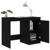vidaXL Bureau Noir 100x50x76 cm Bois d’ingénierie