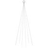 vidaXL Sapin de Noël sur mât de drapeau 108 LED Blanc chaud 180 cm