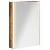 vidaXL Armoire Miroir de Salle de Bain Ch&ecirc;ne fum&eacute; 43 x 11,5 x 60,5 cm