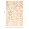 vidaXL Tapis d'extérieur ARAKIL jaune 140 x 200 cm PP