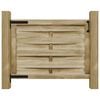 vidaXL Portillon de jardin Bois de pin imprégné 100x75 cm Vert