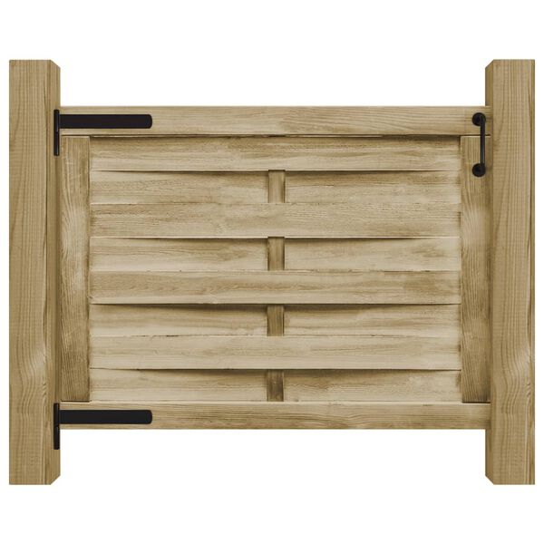 vidaXL Portillon de jardin Bois de pin imprégné 100x75 cm Vert