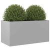 vidaXL Jardini&egrave;re argent&eacute; 62x30x29 cm acier galvanis&eacute;