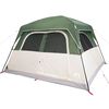 vidaXL Tente de cabine familiale 6 personnes vert imperm&eacute;able