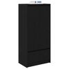 vidaXL Armoire avec tiroir chêne noir 55,5x34x119,5 cm bois ingénierie