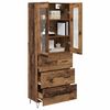 vidaXL Haut Armoire Bois Ancien 69,5 x 34 x 90 cm Bois d'ing&eacute;nierie