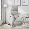 vidaXL Fauteuil inclinable &eacute;lectrique gris clair tissu microfibre