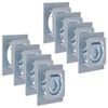 vidaXL Anneau d'arrimage pour remorque 8 pcs Acier galvanis&eacute; 2000 kg