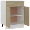 vidaXL Armoire de plancher &agrave; tiroir Ch&ecirc;ne sonoma Bois d&rsquo;ing&eacute;nierie