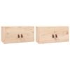 vidaXL Armoires murales 2 pcs 60x30x30 cm Bois de pin massif