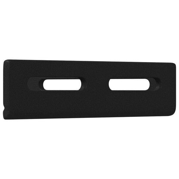 vidaXL Support d'Angle 2 pcs Noir 138,5 x 50,5 x 16 mm Fer
