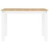vidaXL Table &agrave; manger PANAMA blanc 112x60x75 cm bois massif de pin