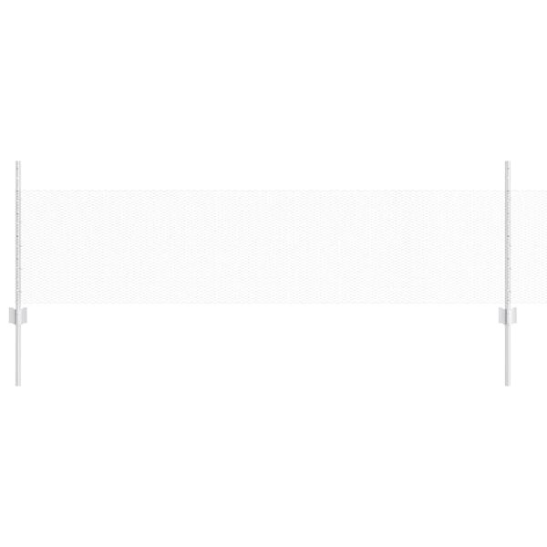 vidaXL Cl&ocirc;ture avec poteau Argent&eacute; 0,5 x 100 m Acier