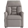 vidaXL Fauteuil inclinable de massage &eacute;lectrique Taupe Tissu