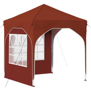 vidaXL Tente de f&ecirc;te pop-up 192 x 192 x 245 cm Terre cuite