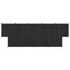 vidaXL Panneau de cl&ocirc;ture 9 pcs WPC et Aluminium Noir
