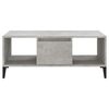vidaXL Table basse Gris béton 90x50x36,5 cm Bois d'ingénierie
