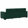 vidaXL Ensemble de canap&eacute;s 3 pcs avec coussins Vert fonc&eacute; Velours