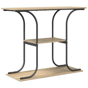 vidaXL Table console Ch&ecirc;ne Sonoma 101 x 35 x 80,5 cm Bois d'ing&eacute;nierie