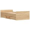 vidaXL Cadre de lit sans matelas chêne sonoma 100x200 cm