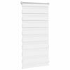 vidaXL Store v&eacute;nitien z&eacute;br&eacute; 40,9 x 100 cm, largeur du tissu 36,7 cm, blanc