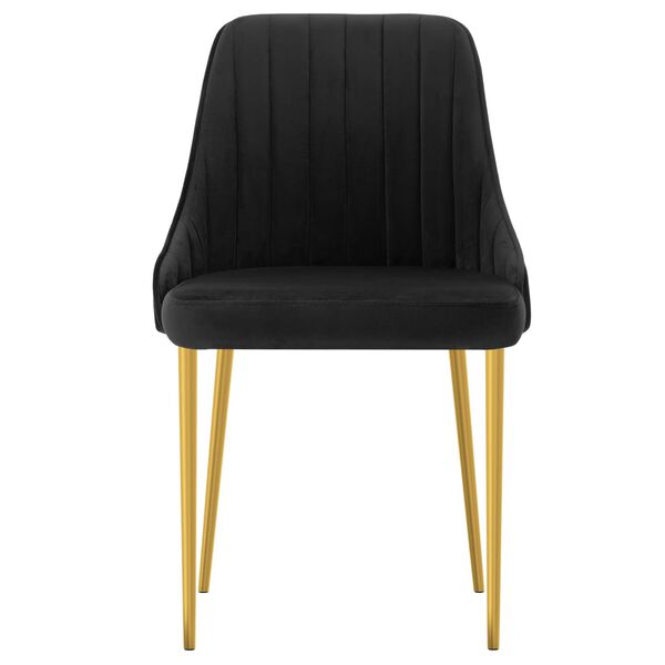 vidaXL Chaises &agrave; manger lot de 6 noir velours