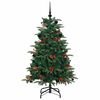 vidaXL Sapin de No&euml;l artificiel Vert 150 cm PVC, m&eacute;tal et plastique