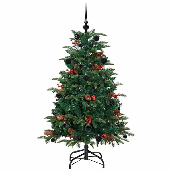 vidaXL Sapin de No&euml;l artificiel Vert 150 cm PVC, m&eacute;tal et plastique