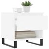 vidaXL Tables basses 2 pcs blanc 50x46x50 cm bois d'ing&eacute;nierie