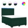 vidaXL Sommier &agrave; lattes de lit et matelas Vert fonc&eacute; 160x200cm Velours