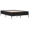vidaXL Cadre de lit sans matelas noir 150x200 cm