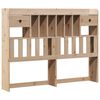 vidaXL Lit biblioth&egrave;que sans matelas 140x190 cm bois de pin massif