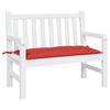 vidaXL Coussin de banc de jardin rouge 110x50x7 cm tissu oxford