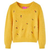 Pull-over tricoté pour enfants ocre 92