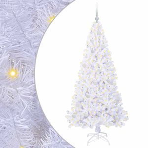 vidaXL Sapin de No&euml;l artificiel avec 300 LED Blanc 180 cm PVC et Acier