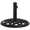 vidaXL Socle de parasol Noir 44x44x32 cm Fonte