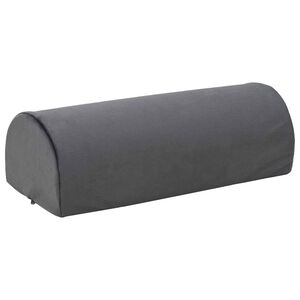 vidaXL Coussin de repose-pieds Uni Gris 42 x 18 x 13 cm Mousse PU