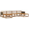 vidaXL Ensemble de canap&eacute;s d'ext&eacute;rieur 6 pc Naturel