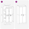 vidaXL Armoire de rangement Anthracite 60 x 40 x 140 cm Acier