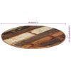 vidaXL Dessus de table rond 70 cm 15-16 mm Bois de récupération