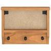 vidaXL Porte-manteau mural SANDNES 45x12x35 cm bois massif pin