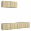 vidaXL Meubles TV 3 pcs Ch&ecirc;ne sonoma Bois d'ing&eacute;nierie